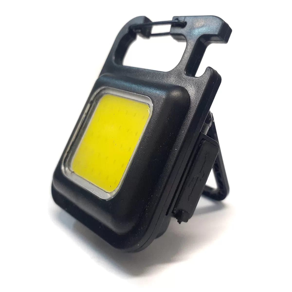 Linterna Mini Bolsillo Recargable Llavero Imán Luz Fría Blanco Negro