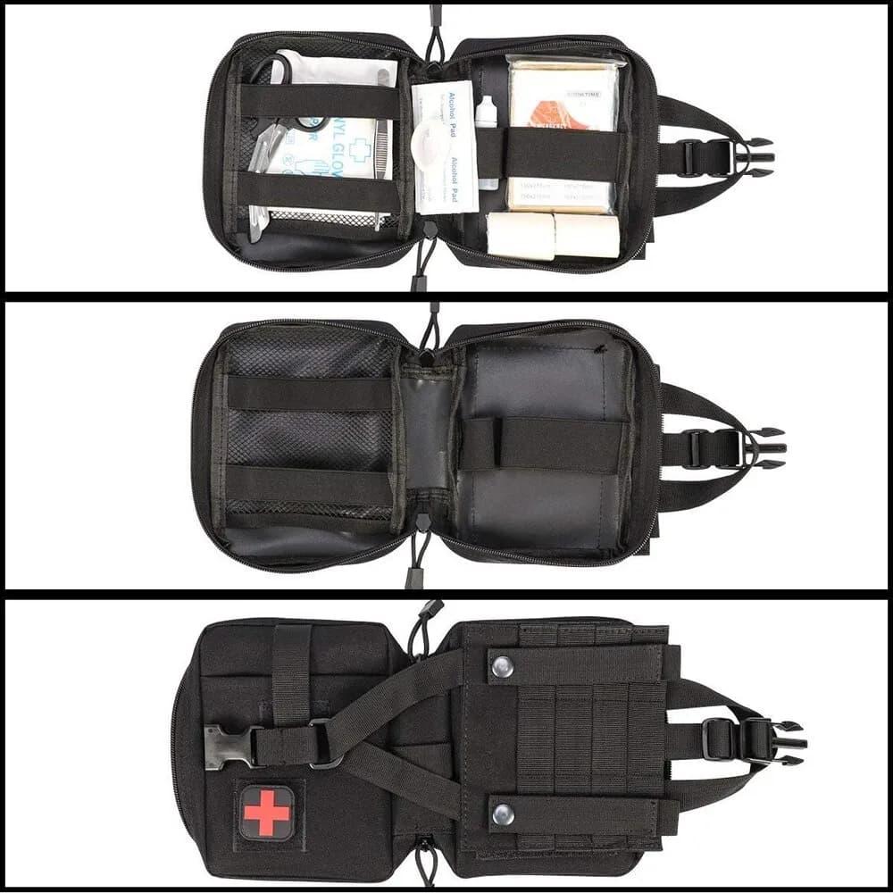 Pouch botiquin con insumos Compacto kit primeros auxilios mediano thumbnail 4