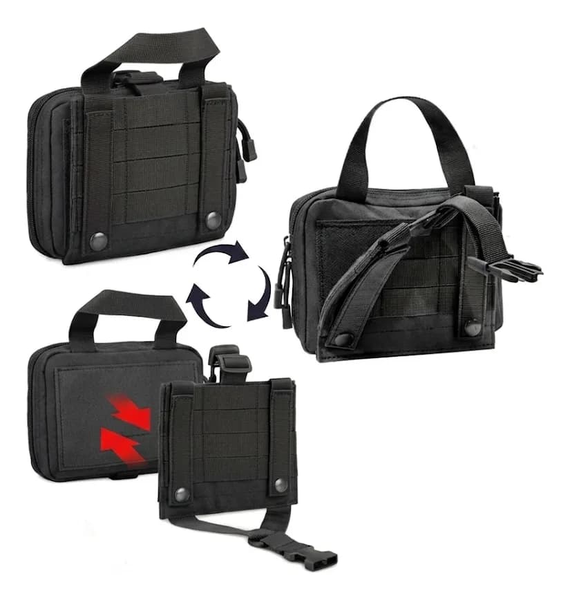 Pouch botiquin con insumos Compacto kit primeros auxilios mediano thumbnail 6