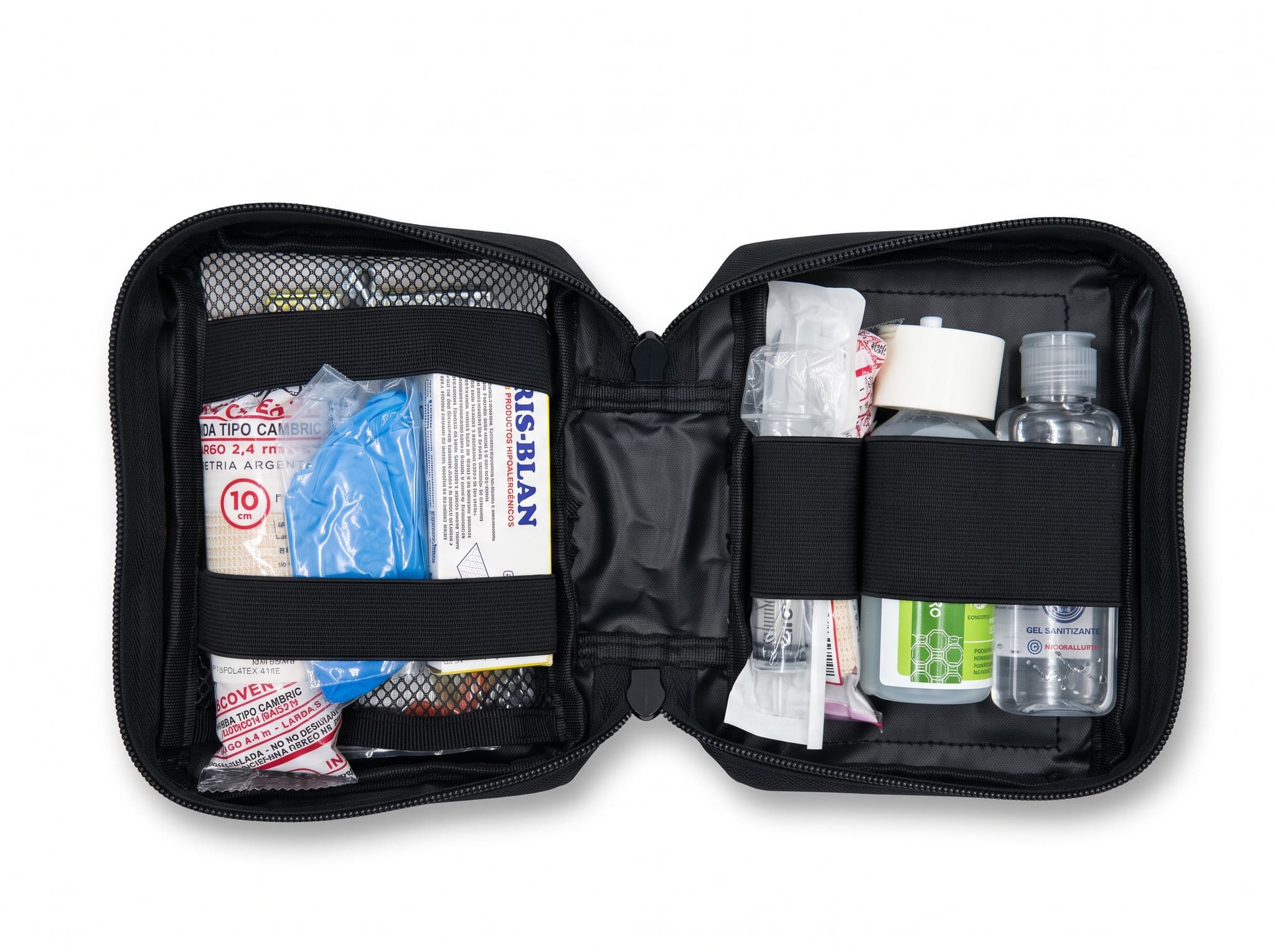 Pouch botiquin con insumos Compacto kit primeros auxilios mediano thumbnail 2