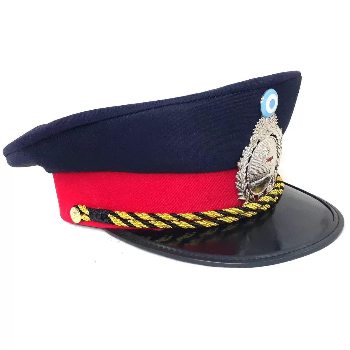Gorra de Gala para Bomberos Suboficial Superior escudo plateado (B2B Institucional)